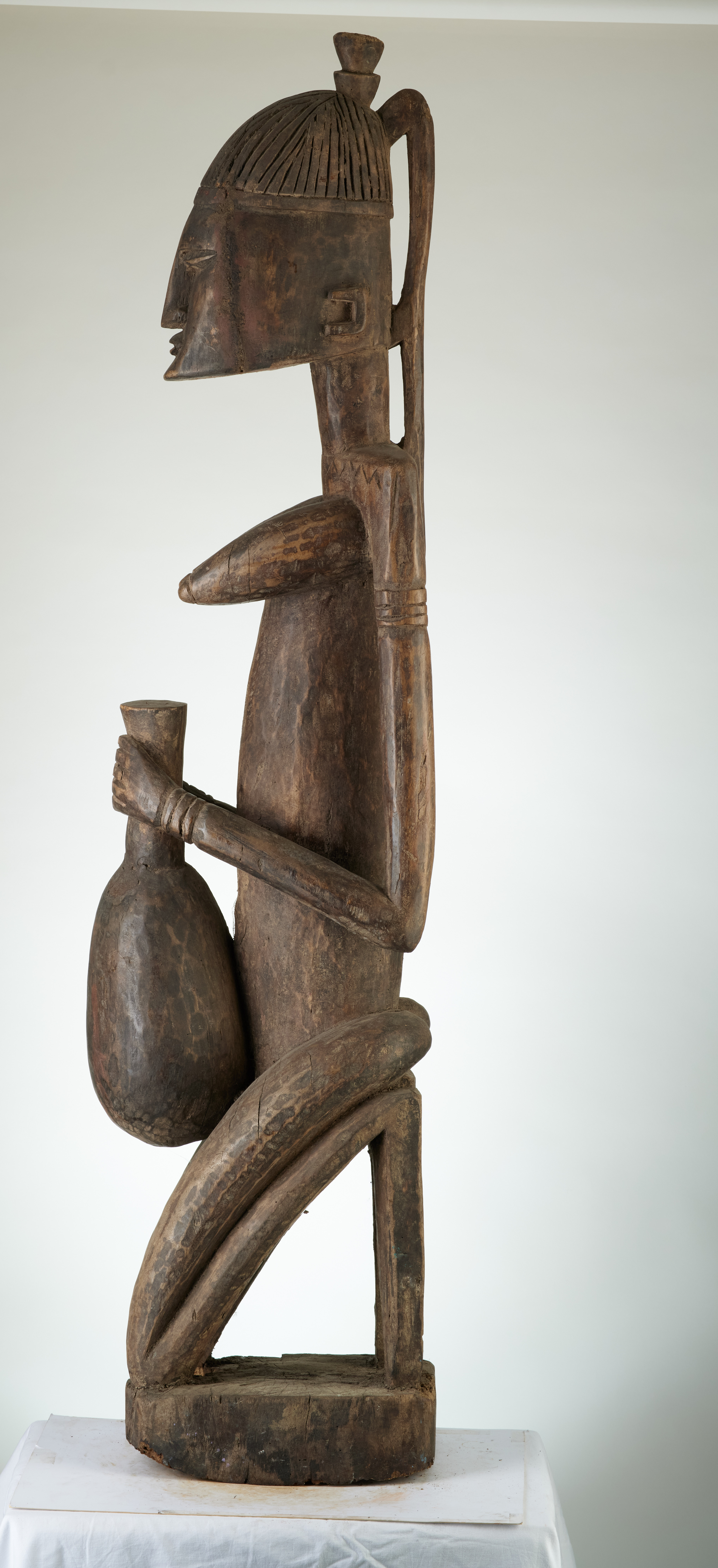 Dogon(femme  agenouillée+cruche), d`afrique : MALI, statuette Dogon(femme  agenouillée+cruche), masque ancien africain Dogon(femme  agenouillée+cruche), art du MALI - Art Africain, collection privées Belgique. Statue africaine de la tribu des Dogon(femme  agenouillée+cruche), provenant du MALI, 1853:statue d