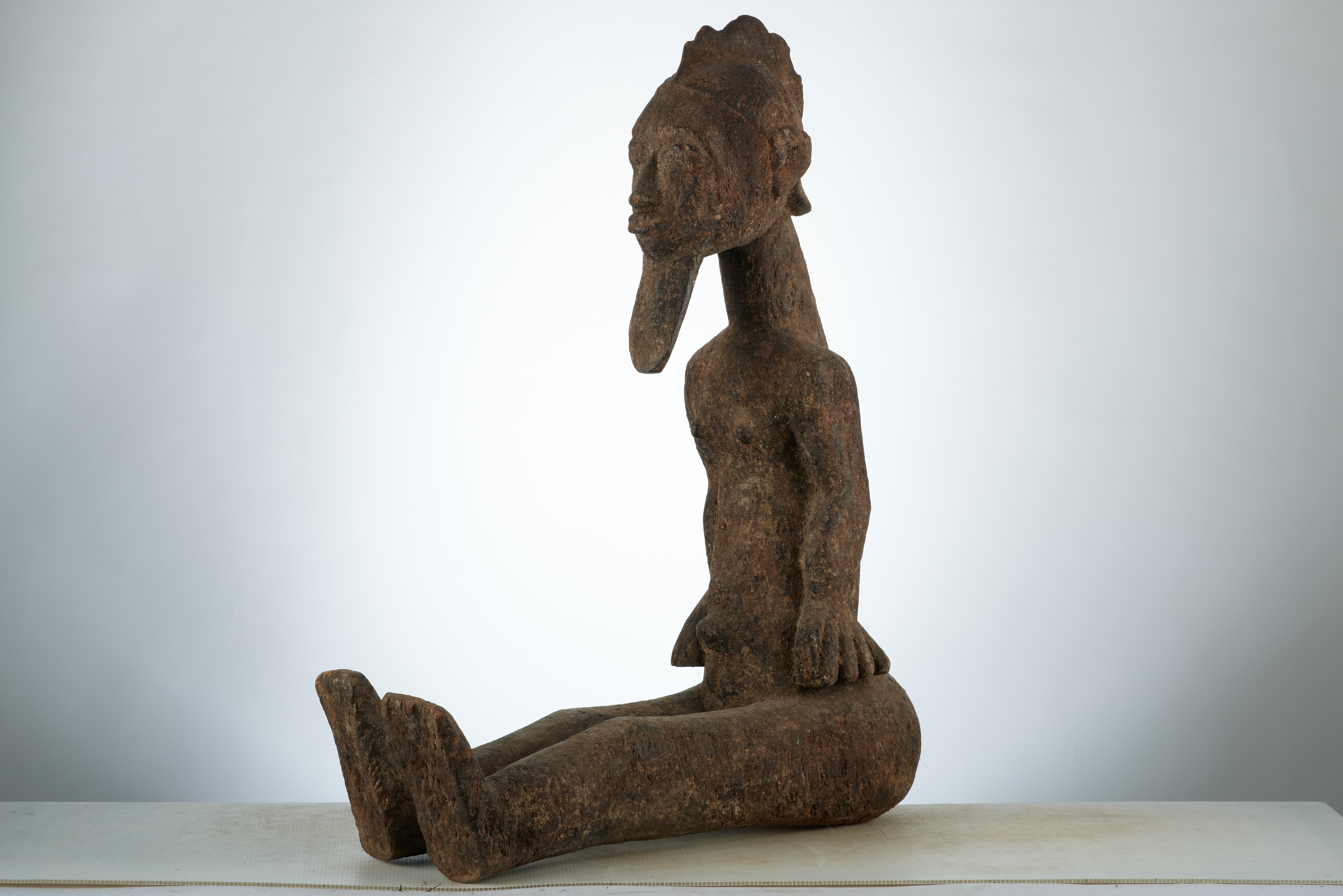 Baoulé(statue assise ), d`afrique : côte d